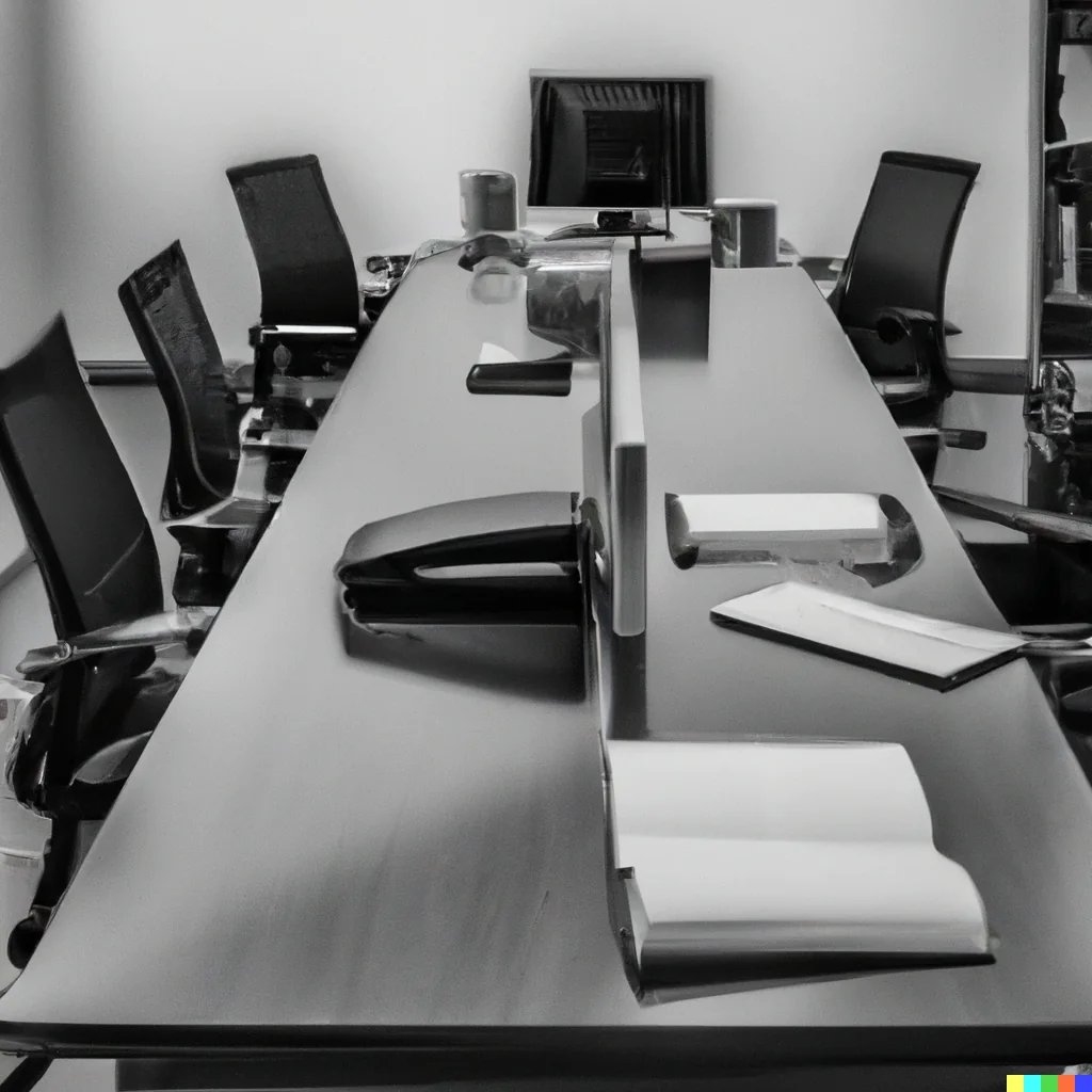 Meeting room, representative image.