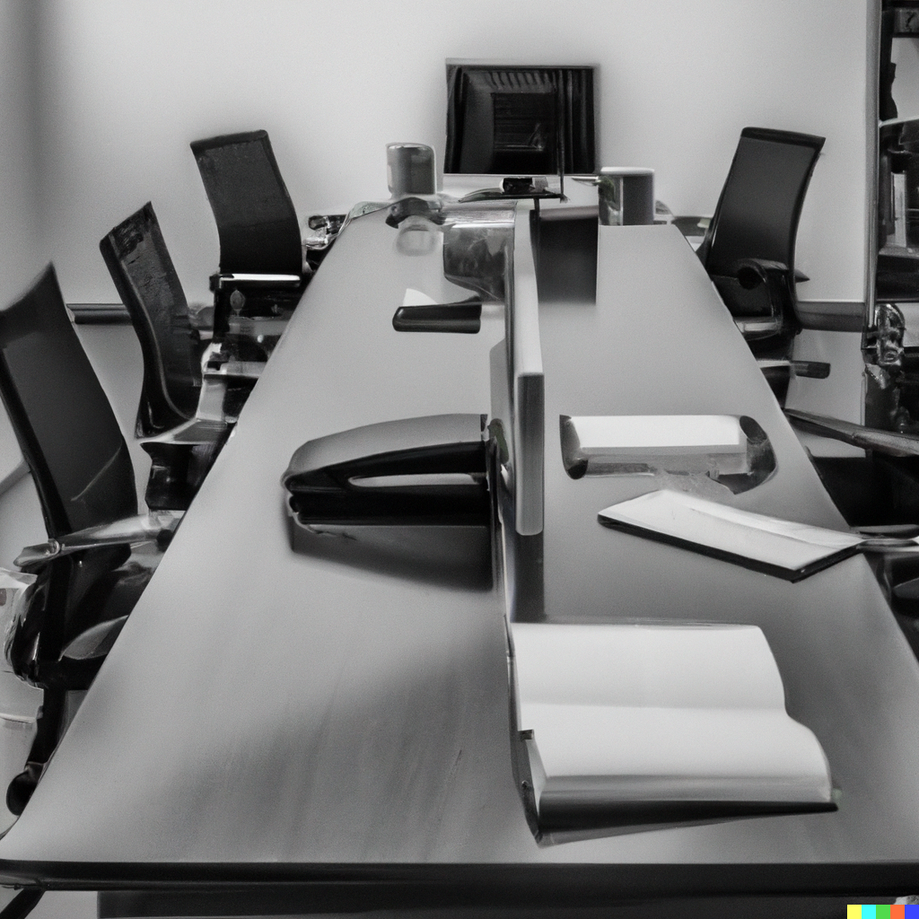 Meeting room, representative image.